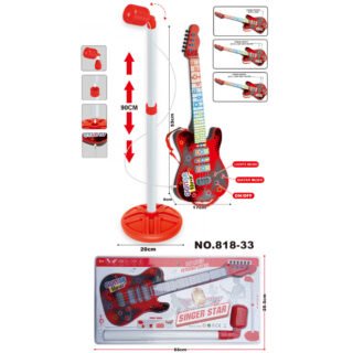 Խաղալիք կիթառ միկրաֆոնով