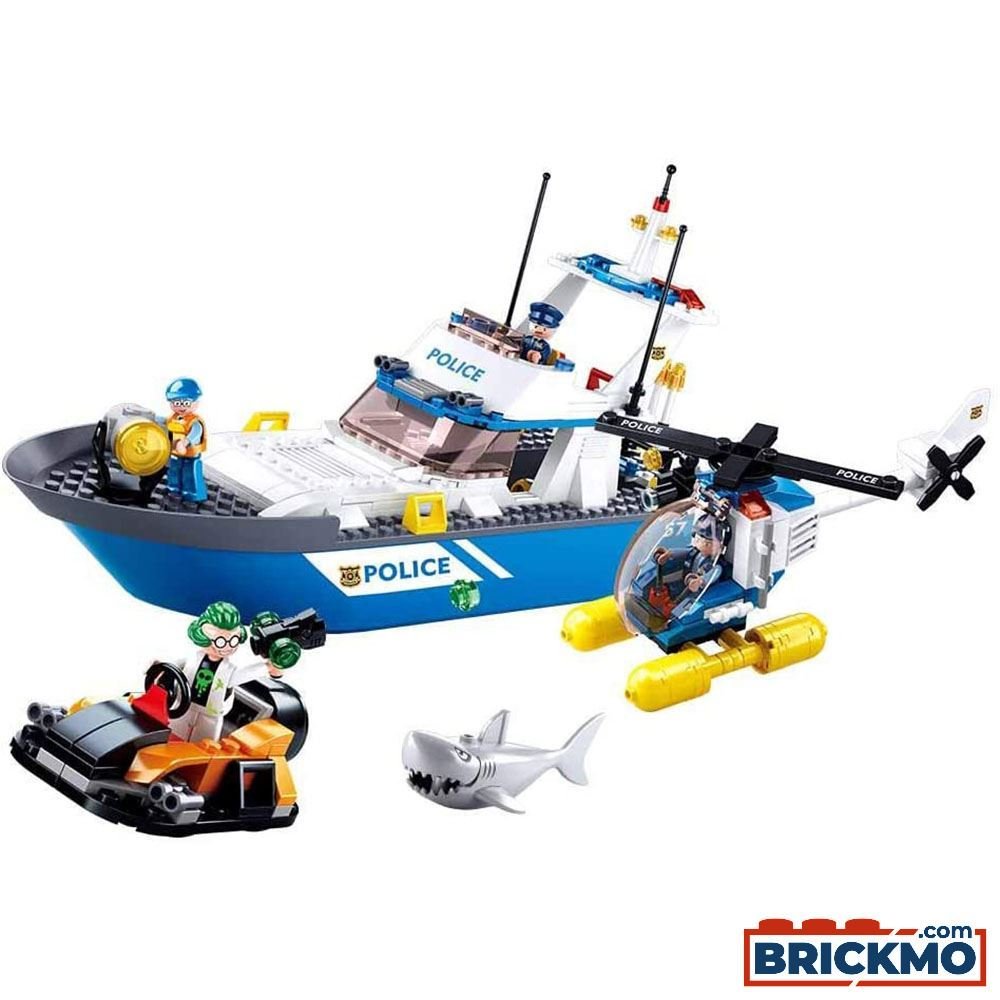 Sluban_Police_Polizeiboot_M38-B0657_Sluban_Polizei_Sluban_Police_Sluban_Kinder_Sluban_Klemmbausteine_Sluban_navak_am